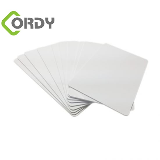 Tarjetas de plástico en blanco grapas, tarjeta de plástico PVC