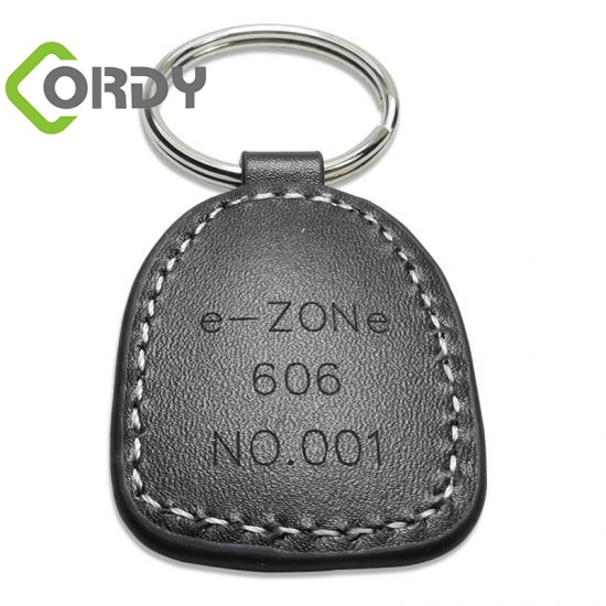 waterproof leather rfid key tag